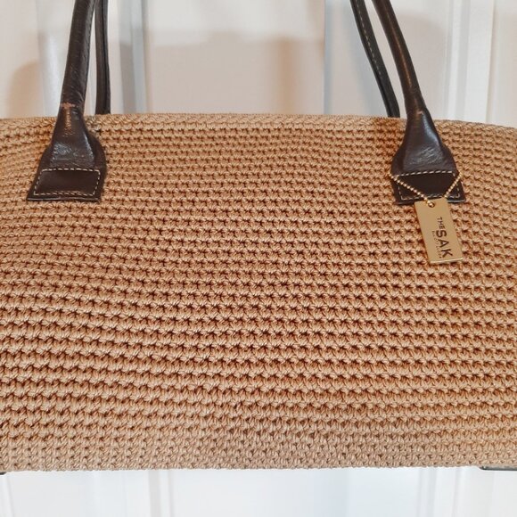 The Sak X Elliott Lucca Woven Nylon & Leather Trim Shoulder Bag - Picture 3 of 16